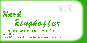 mark ringhoffer business card